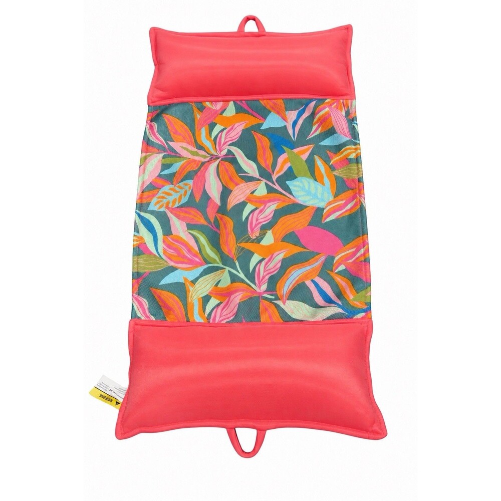 Member’s Mark Tropical Mesh Pool Float Lounger Foam Bead Pillows 29x53 NWOT